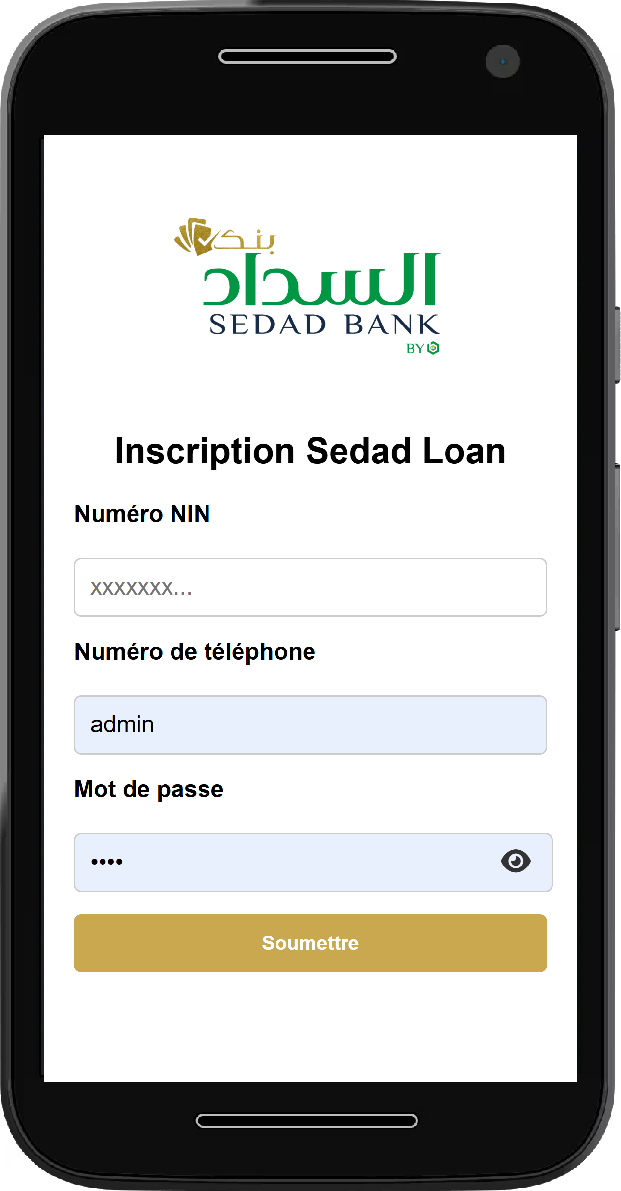Login step 1